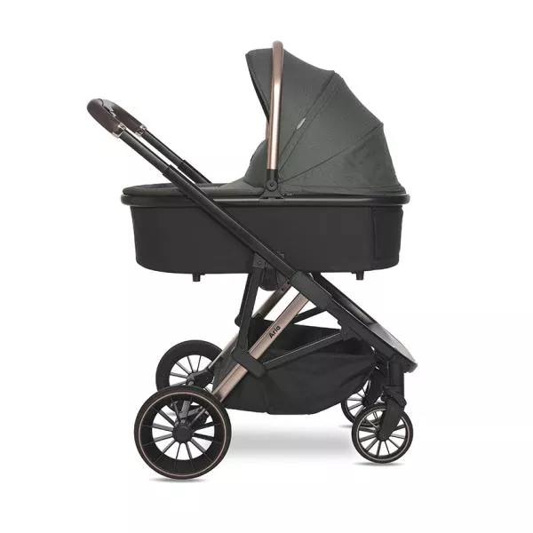 Carucior Set 3 in 1, Aria, cosulet auto Aria Luxe 40-87 cm inclus, multiple accesorii, Green 9