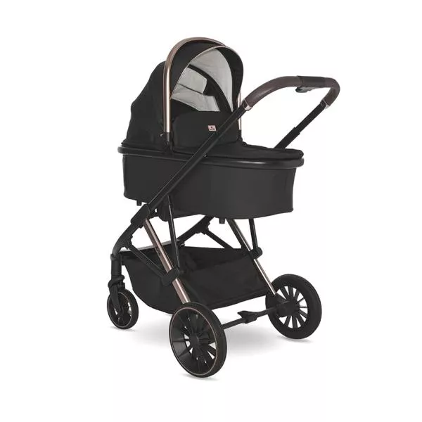 Carucior Set 3 in 1, Aria, cosulet auto Aria Luxe 40-87 cm inclus, multiple accesorii, Black 2