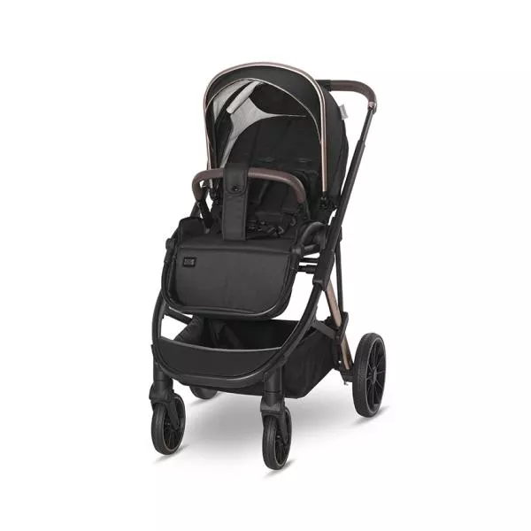 Carucior Set 3 in 1, Aria, cosulet auto Aria Luxe 40-87 cm inclus, multiple accesorii, Black 6