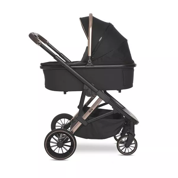 Carucior Set 3 in 1, Aria, cosulet auto Aria Luxe 40-87 cm inclus, multiple accesorii, Black 9