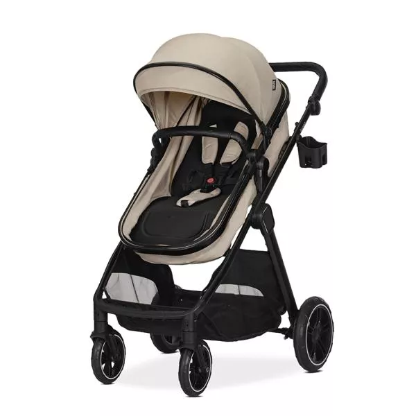 Carucior Set 3 in 1, Aspen, transformabil, sezut reversibil, scoica auto inclusa, 0 luni+, pana la 22 kg, Cappuccino 2