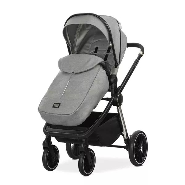 Carucior Set 3 in 1, Bianca, prevazut cu sistem anti-reflux, pana la 22 kg, Grey 4