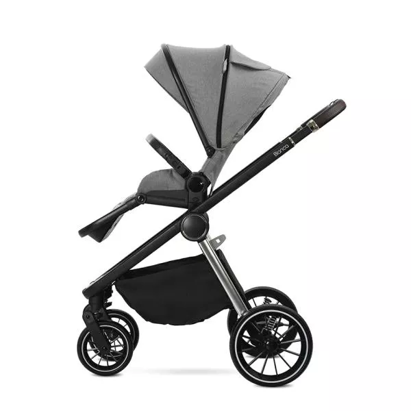 Carucior Set 3 in 1, Bianca, prevazut cu sistem anti-reflux, pana la 22 kg, Grey 6
