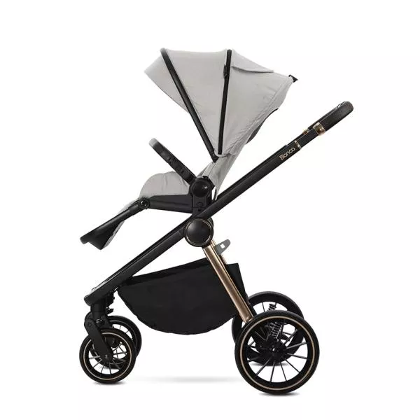 Carucior Set 3 in 1, Bianca, prevazut cu sistem anti-reflux, pana la 22 kg, Beige 6
