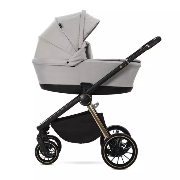 Carucior Set 3 in 1, Bianca, prevazut cu sistem anti-reflux, pana la 22 kg, Beige 2