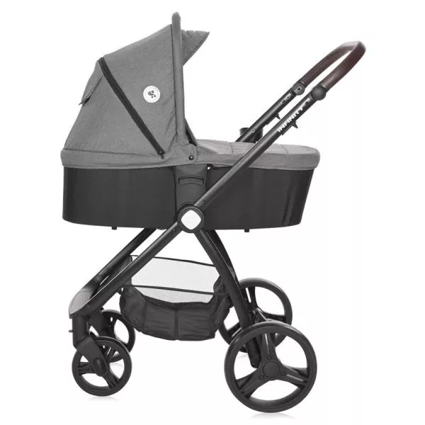 Carucior set 3 in 1, Infinity, de la 0 luni pana la 4 ani, maxim 22 kg, cadru din aluminiu, Gri Glaciar 3