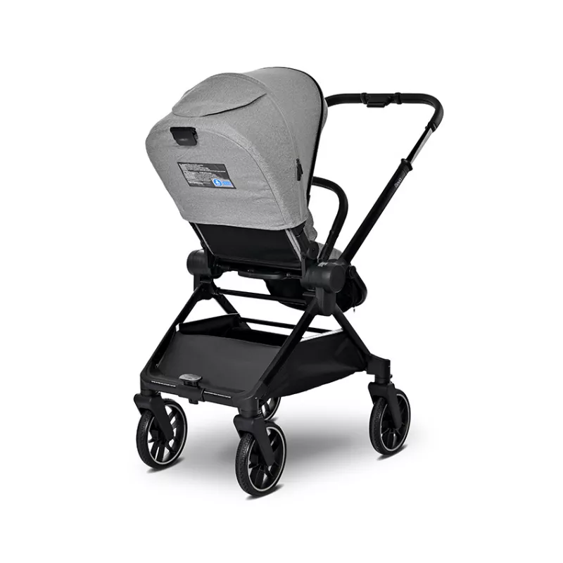 Carucior Set 3 in 1, Reya, maner reversibil, pana la 22 kg, Gri 12