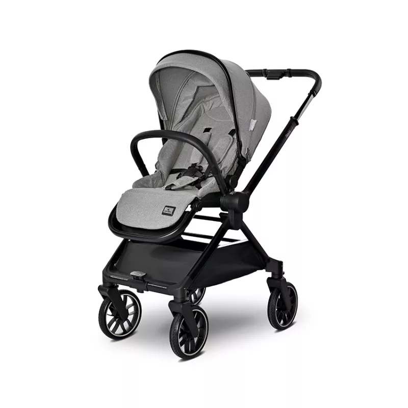 Carucior Set 3 in 1, Reya, maner reversibil, pana la 22 kg, Gri 7
