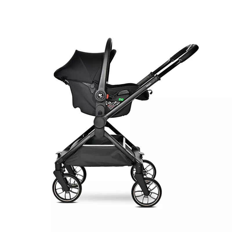 Carucior Set 3 in 1, Reya, maner reversibil, pana la 22 kg, Verde 10