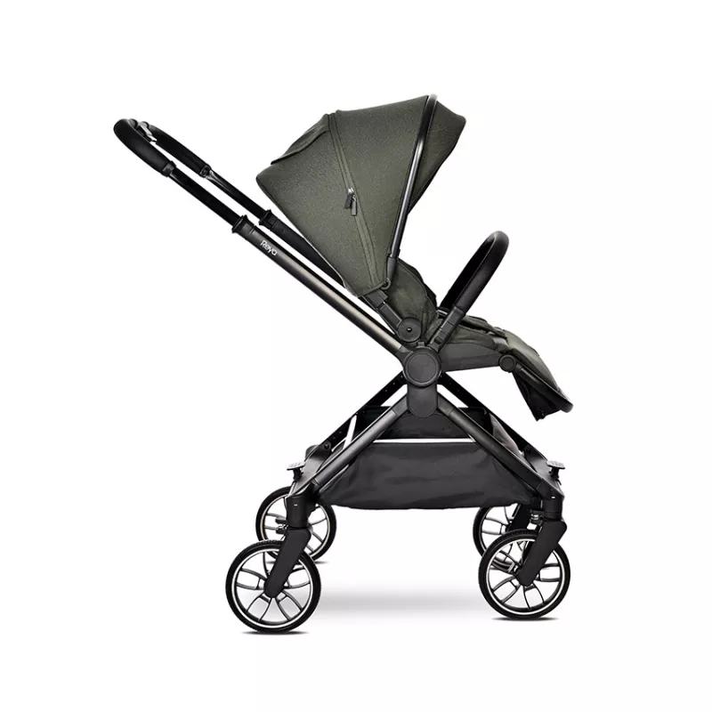 Carucior Set 3 in 1, Reya, maner reversibil, pana la 22 kg, Verde 13
