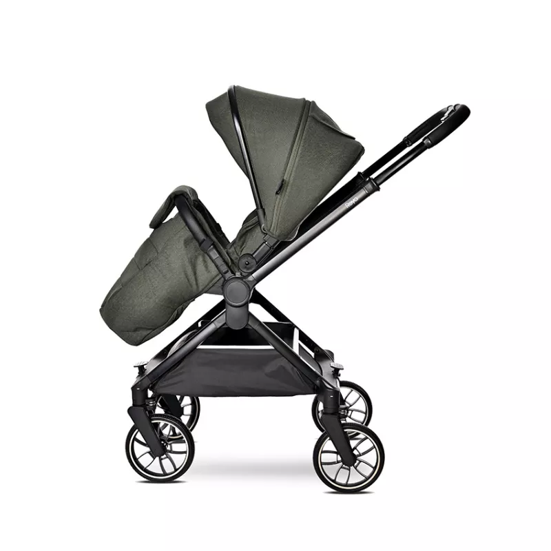 Carucior Set 3 in 1, Reya, maner reversibil, pana la 22 kg, Verde 9