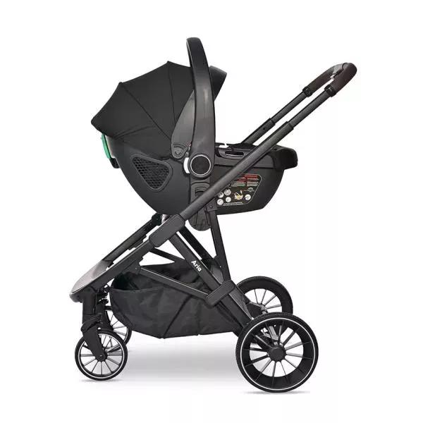 Carucior set 3in1,  Aria, cosulet auto Aria Luxe 40-87 cm inclus, Grey 10