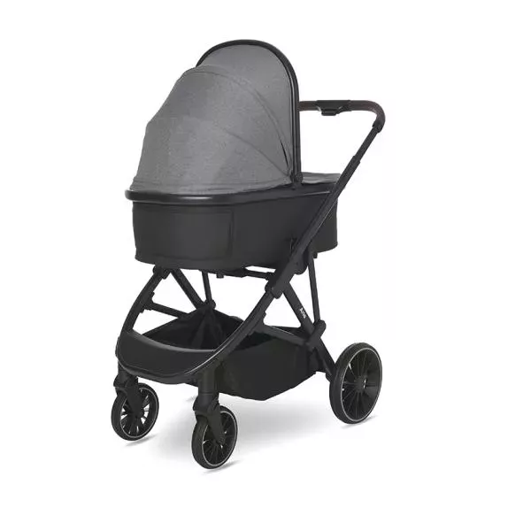 Carucior set 3in1,  Aria, cosulet auto Aria Luxe 40-87 cm inclus, Grey 6