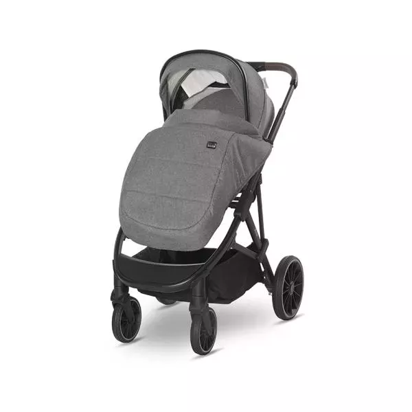 Carucior set 3in1,  Aria, cosulet auto Aria Luxe 40-87 cm inclus, Grey 3