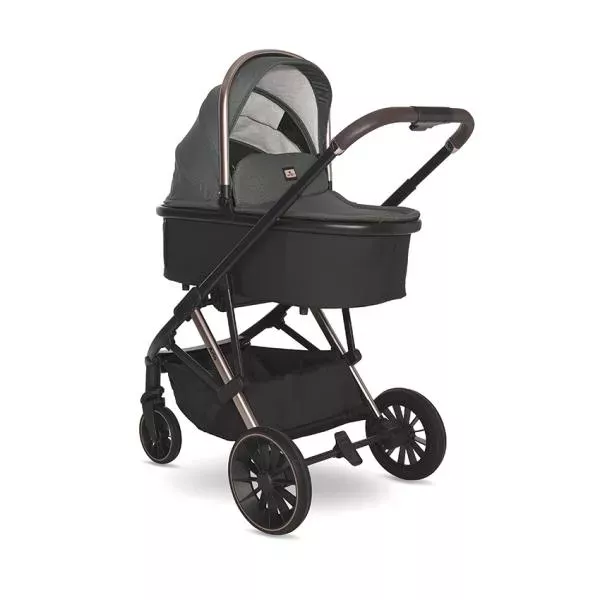 Carucior set 3in1,  Aria, cosulet auto Aria Luxe 40-87 cm inclus, Green 5