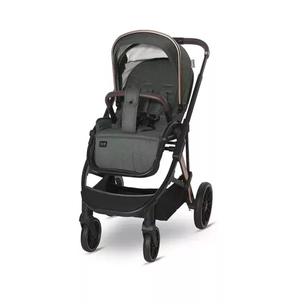 Carucior set 3in1,  Aria, cosulet auto Aria Luxe 40-87 cm inclus, Green 2