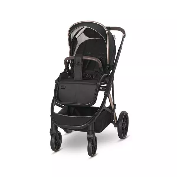Carucior set 3in1,  Aria, cosulet auto Aria Luxe 40-87 cm inclus, Black 2