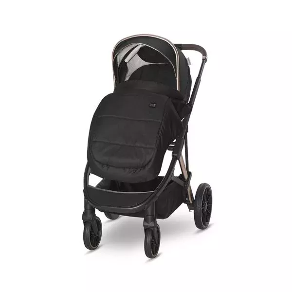 Carucior set 3in1,  Aria, cosulet auto Aria Luxe 40-87 cm inclus, Black 3