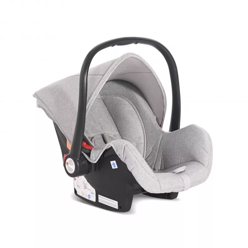 Carucior Set, Alba Classic, landou transformabil, cos auto inclus, cadru aluminiu, Grey 9