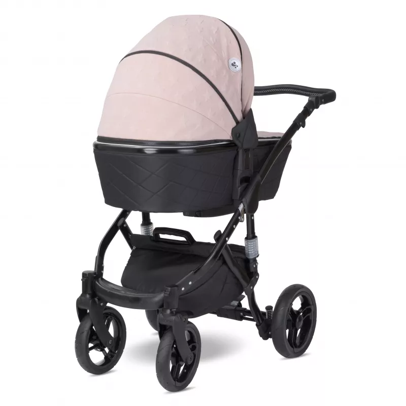 Carucior set Rimini Premium, landou separat, sezut reversibil, cadru din aluminiu, cos auto optional, Cameo Rose Stars 3