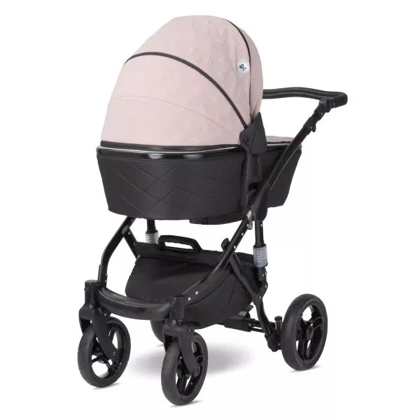 Carucior set Rimini Premium, landou separat, sezut reversibil, cadru din aluminiu, cos auto optional, Cameo Rose Stars 3