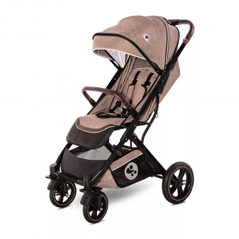 Carucior set, Storm, de la 0 luni pana la 4 ani, maxim 22 kg, cos auto inclus, cadru din aluminiu, Perle Bej 2