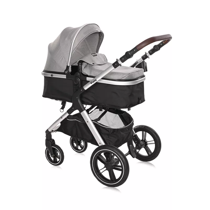 Carucior Set Viola, cos auto inclus, set adaptori inclus, pana la 22 kg, Opaline Grey 2