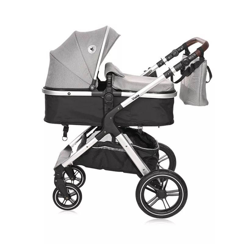 Carucior Set Viola, cos auto inclus, set adaptori inclus, pana la 22 kg, Opaline Grey 4