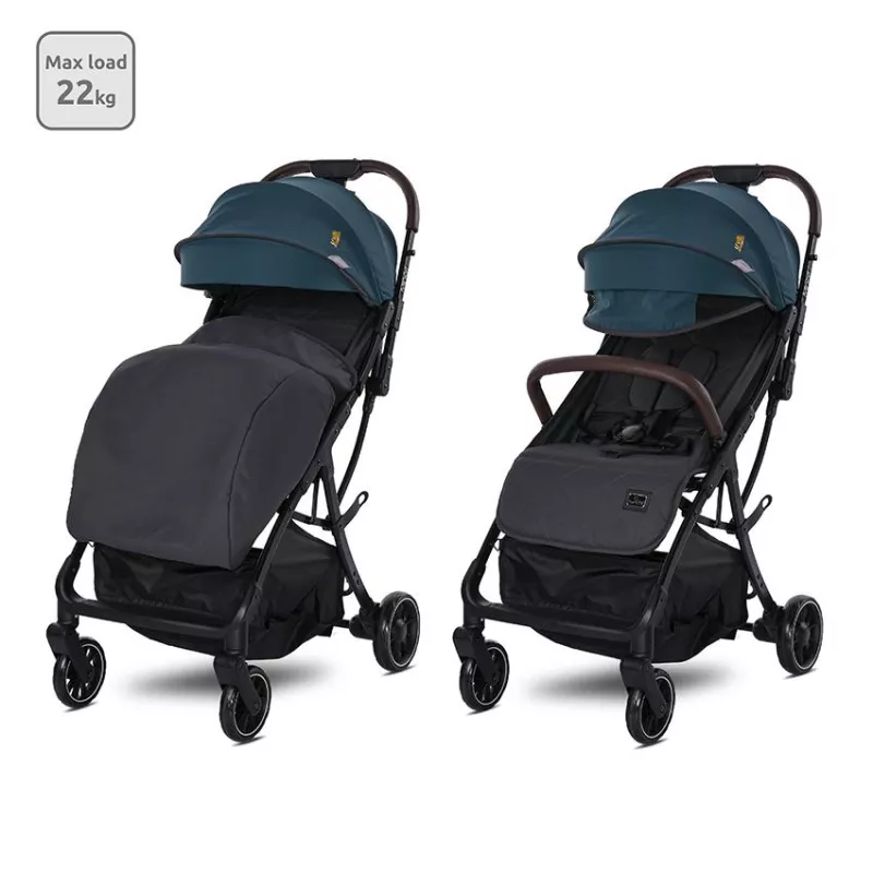 Carucior sport autofold, de la 0 luni pana la 4 ani, maxim 22 kg, protectie UV, Minori, Opal Green 1