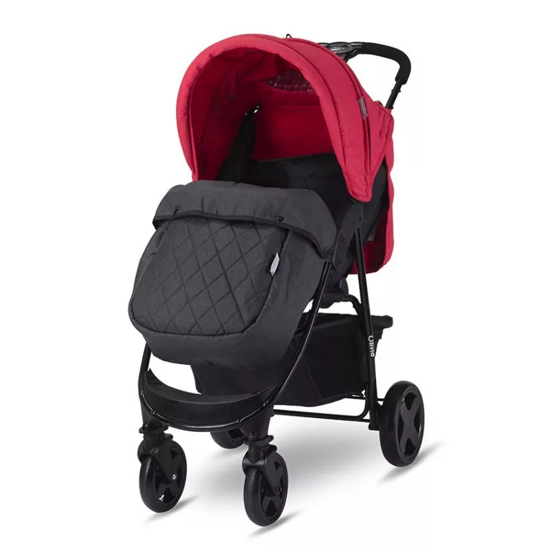 Carucior sport Olivia Basic, cu husa de picioare, pliere tip carte, Mars Rosu 2