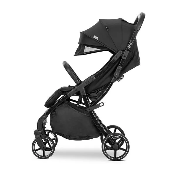 Carucior sport, Minori, sistem de pliere cu o singura mana, spatar reglabil cu mecanism, husa textila UV 50+, Black 3