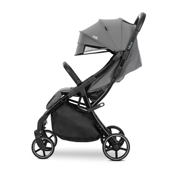 Carucior sport, Minori, sistem de pliere cu o singura mana, spatar reglabil cu mecanism, husa textila UV 50+, Grey 3