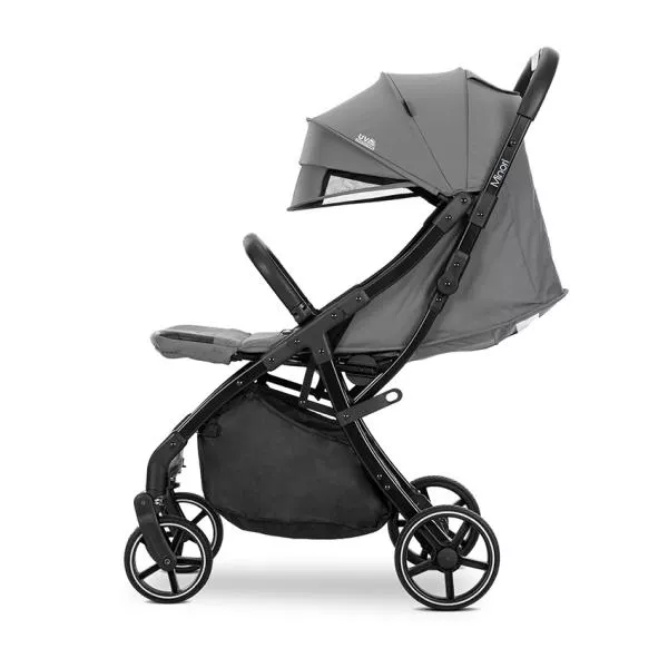 Carucior sport, Minori, sistem de pliere cu o singura mana, spatar reglabil cu mecanism, husa textila UV 50+, Grey 4
