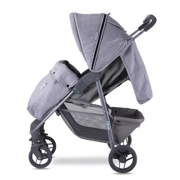 Carucior sport Olivia Basic, cu husa de picioare, pliere tip carte, Cool Gri 4