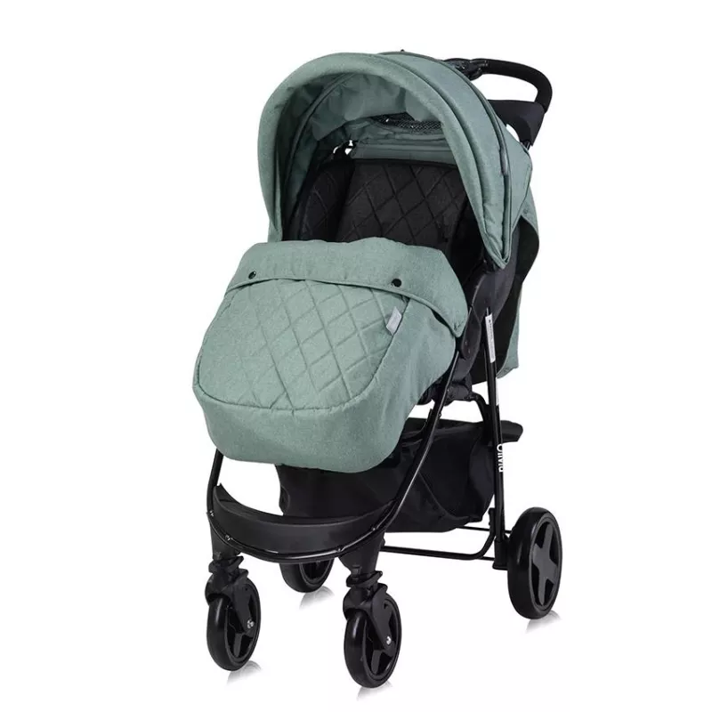 Carucior sport Olivia, pliere tip carte, cu husa de picioare, Verde Bay 2