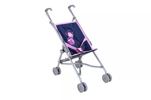 Carucior sport pentru papusi, Knorr Toys, Sim, 42 x 27 x 55 cm, 3 Ani+, Princess Blue 2