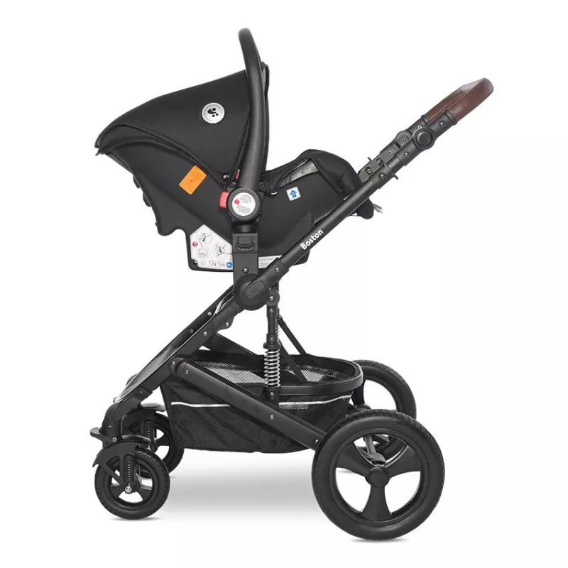 Carucior  Boston, de la 0 luni pana la 4 ani, maxim 22 kg, landou separat,  cadru din aluminiu, cos auto optional, Tropical Flowers 11