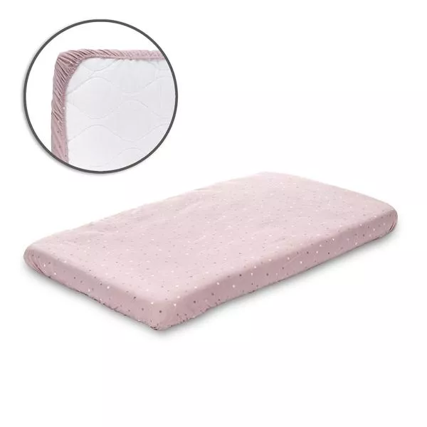 Cearceaf cu elastic pentru patut, 98 x 65 cm, 100% bumbac ranforce, Rose Sky 1