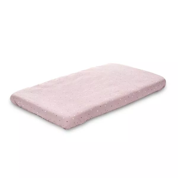 Cearceaf cu elastic pentru patut, 98 x 65 cm, 100% bumbac ranforce, Rose Sky 3