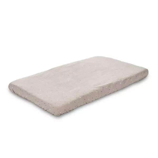 Cearceaf cu elastic pentru patut, 98 x 65 cm, 100% bumbac ranforce, Beige Sky 3