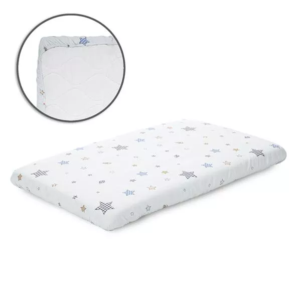 Cearceaf cu elastic pentru patut, 98 x 65 cm, 100% bumbac ranforce, Blue 1
