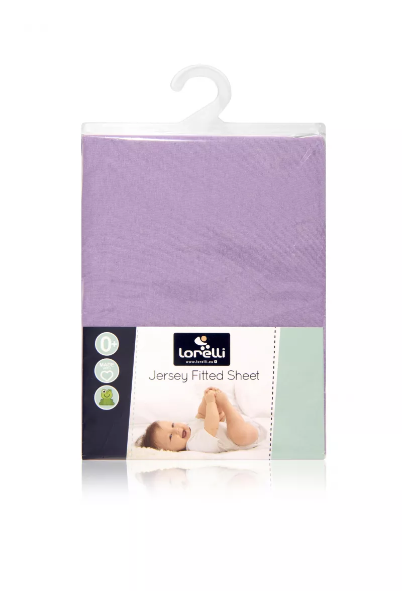 Cearsaf pat jersey, 60 x 120 cm Purple 1