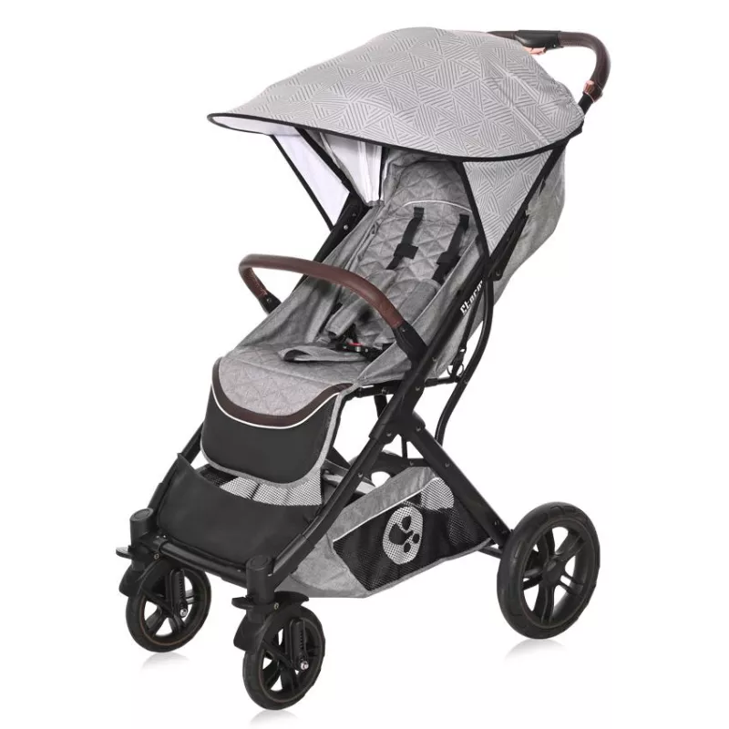 Copertina pentru carucior, model universal, protectie solara, Lines Grey 1