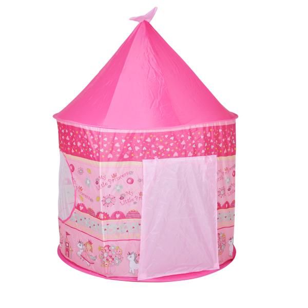 Cort de joaca pentru copii, Knorr Toys, potrivit interior/exterior, din material hidrofug, diametru 105 cm, inaltime 135 cm, 3 Ani+, My Little Princess 3