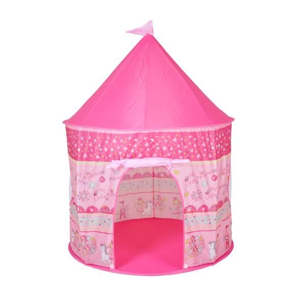 Cort de joaca pentru copii, Knorr Toys, potrivit interior/exterior, din material hidrofug, diametru 105 cm, inaltime 135 cm, 3 Ani+, My Little Princess 2
