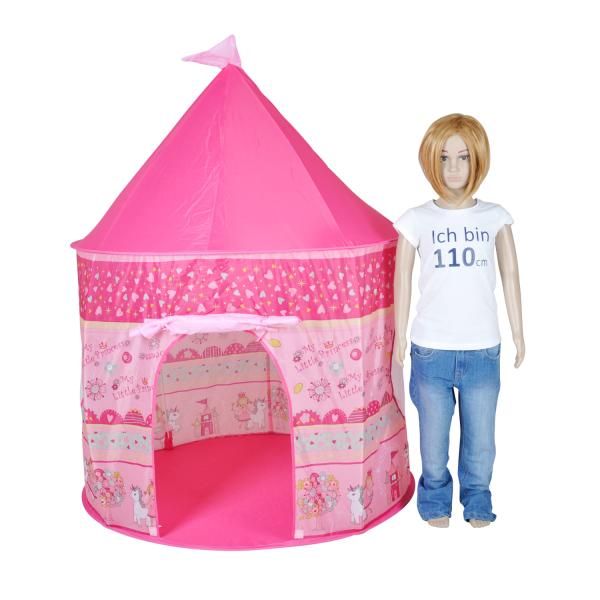Cort de joaca pentru copii, Knorr Toys, potrivit interior/exterior, din material hidrofug, diametru 105 cm, inaltime 135 cm, 3 Ani+, My Little Princess 4