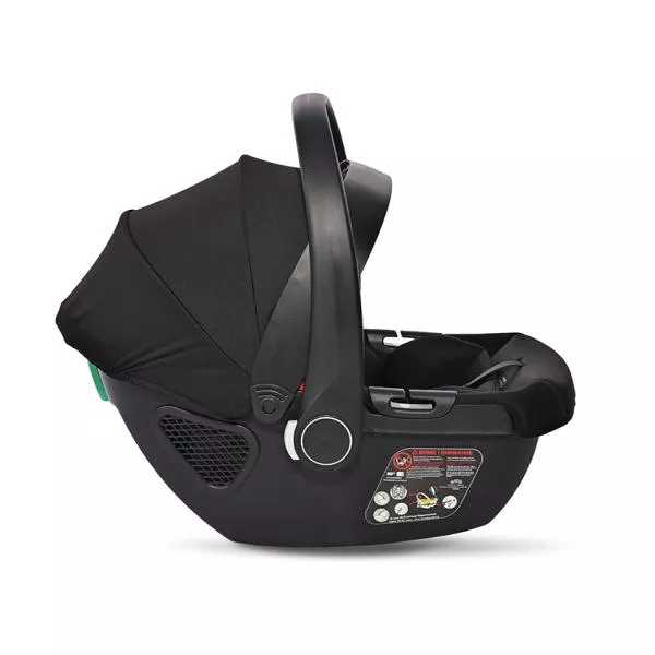 Cosulet auto pentru copii, Aria Luxe, panou de ventilatie, tetiera reglabila, maner reglabil, 0-15 Luni, 40-87 cm, Black Jasper 2