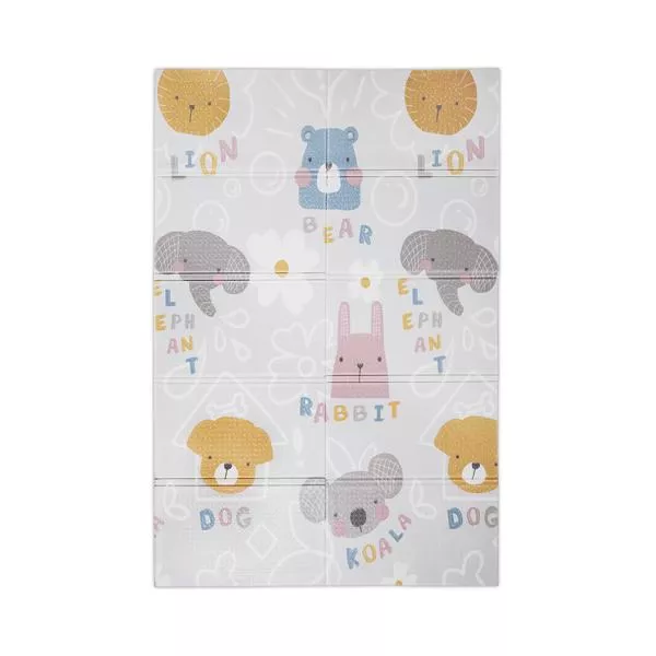Covoras de joaca termic pentru copii, din spuma XPE, design cu doua fete, pliabil, 120 x 180 cm, Buddies & Stars Covoras de joaca termic pentru copii, din spuma XPE, design cu doua fete, pliabil, 120 x 180 cm, Buddies & Stars 2