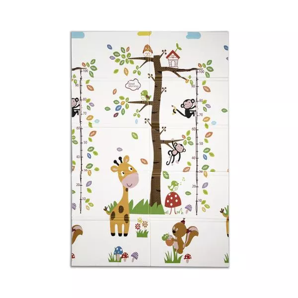 Covoras de joaca termic pentru copii, din spuma XPE, design cu doua fete, pliabil, 120 x 180 cm, Playtime 2
