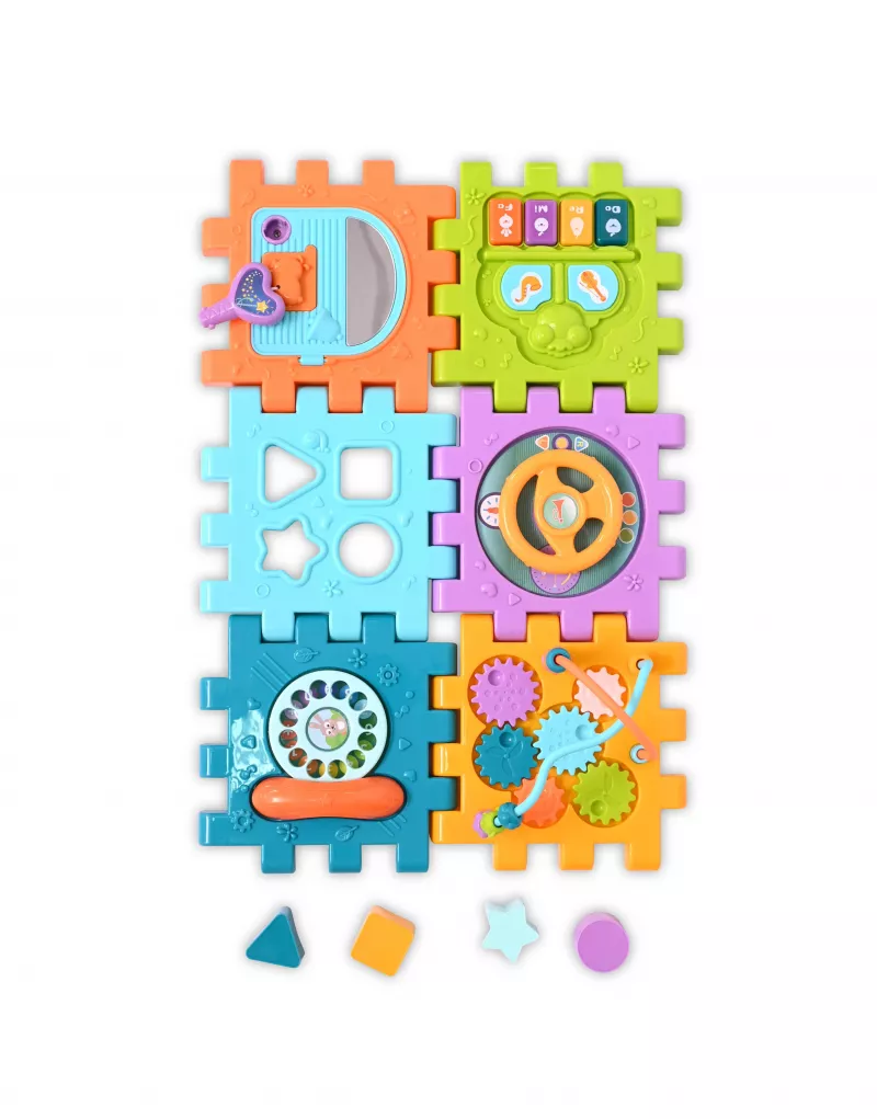 Cub de activitati, 10 piese, interactiv, multicolor 5